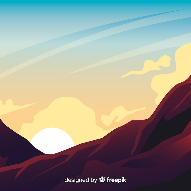 Vector gratuito fondo de paisaje