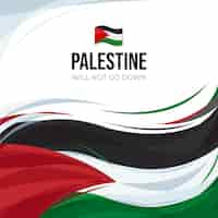 Vector gratuito fondo de palestina de diseño plano dibujado a mano