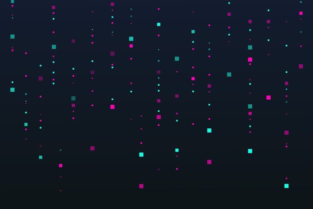 Fondo de pantalla abstracto lluvia de píxeles