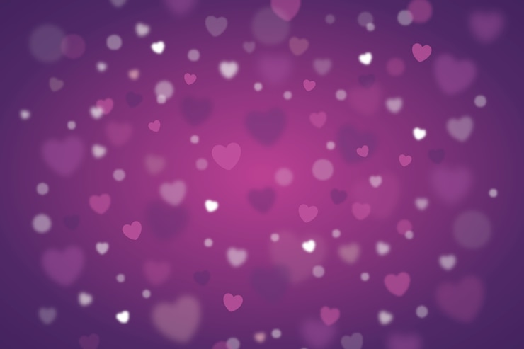 Vector gratuito fondo de pantalla borroso del día de san valentín