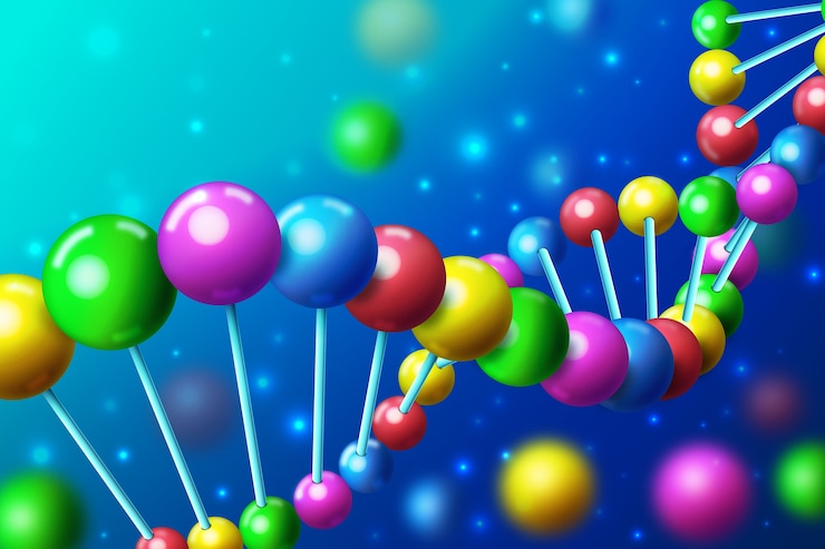 Vector gratuito fondo de pantalla de ciencia realista colorido