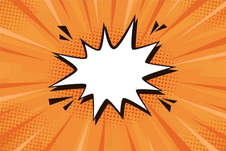 Vector gratuito fondo de pantalla de cómics planos con bocadillo