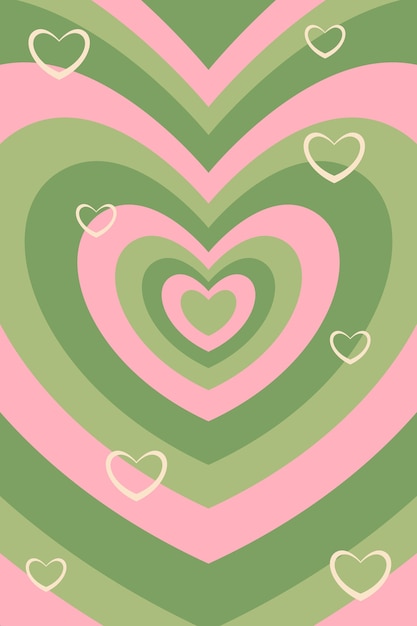 Vector gratuito fondo de pantalla de corazón de flores silvestres de diseño plano