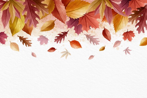 Fondo de pantalla creativo de otoño con espacio en blanco