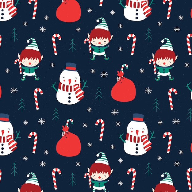 Fondo de pantalla divertido patrón de navidad