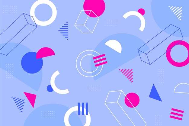 Fondo de pantalla de formas geométricas abstractas