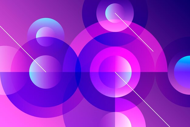 Fondo de pantalla de formas superpuestas