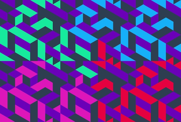 Fondo de pantalla de geometría y combinación de colores de fondo