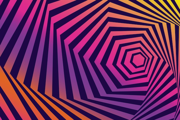 Fondo de pantalla de ilusión óptica psicodélica