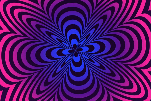 Fondo de pantalla de ilusión óptica psicodélica