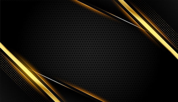 Fondo de pantalla de línea dorada brillante de estilo geométrico con espacio de texto