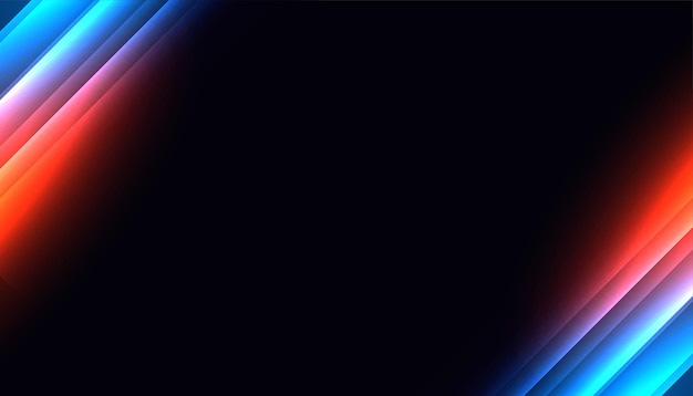 Fondo de pantalla de líneas de rayas diagonales de neón brillante con espacio de texto