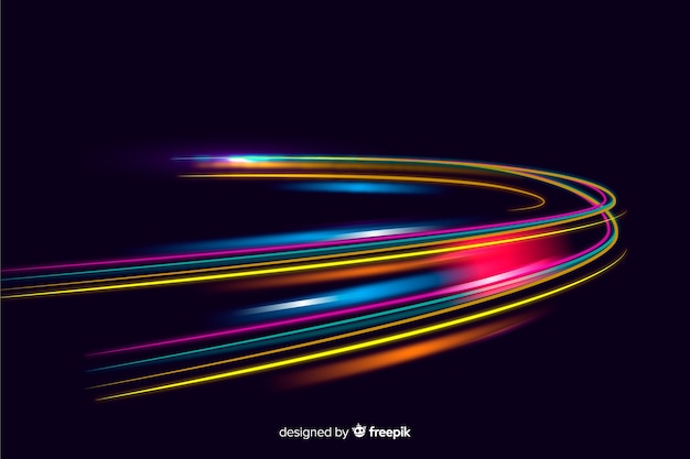 Fondo de pantalla de luces de velocidad de senderos