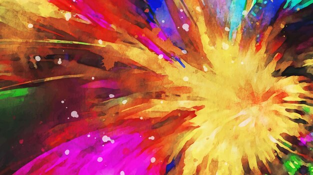 Fondo de pantalla de manchas de pintura colorida acuarela