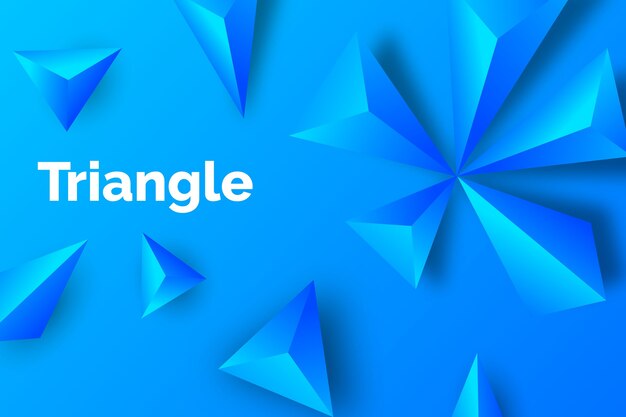 Fondo de pantalla monocromático triángulo 3d