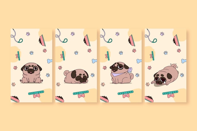 Vector gratuito fondo de pantalla móvil lindo cachorro adorable