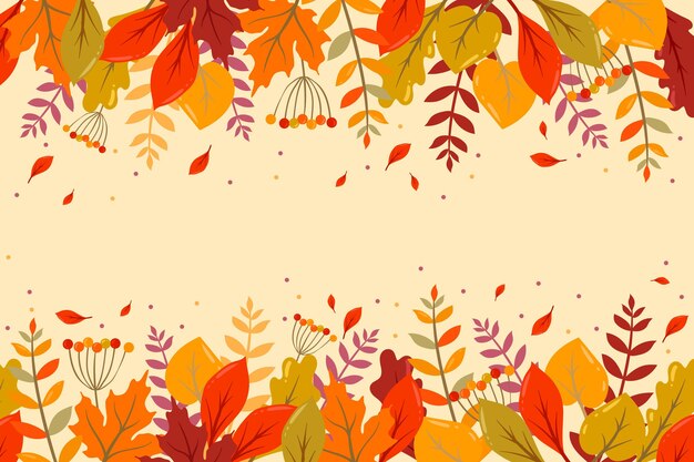 Fondo de pantalla de otoño con espacio vacío