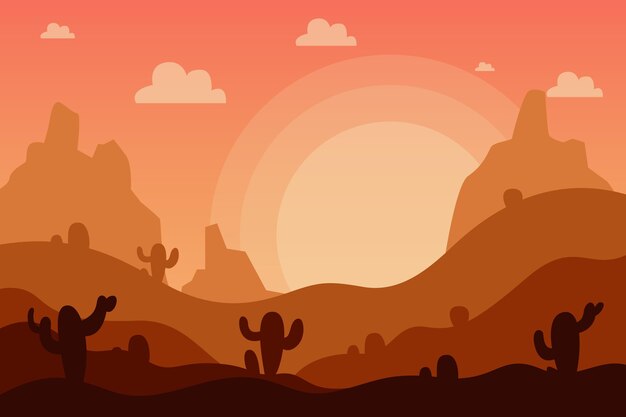 Fondo de pantalla de paisaje desértico