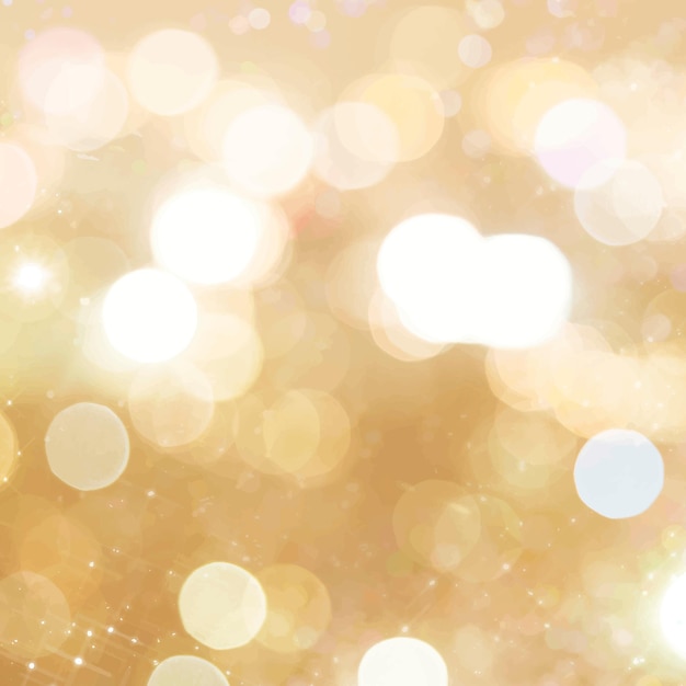 Fondo de pantalla de redes sociales de fondo dorado brillante bokeh