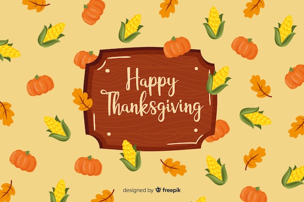 Fondo de pantalla con tema de acción de gracias | Vector Gratis Fondo de pantalla con tema de acción de gracias | Vector Gratis