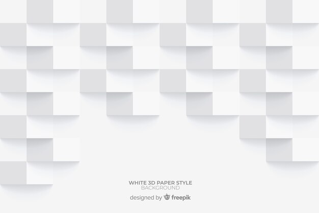 Fondo de papel blanco en 3d