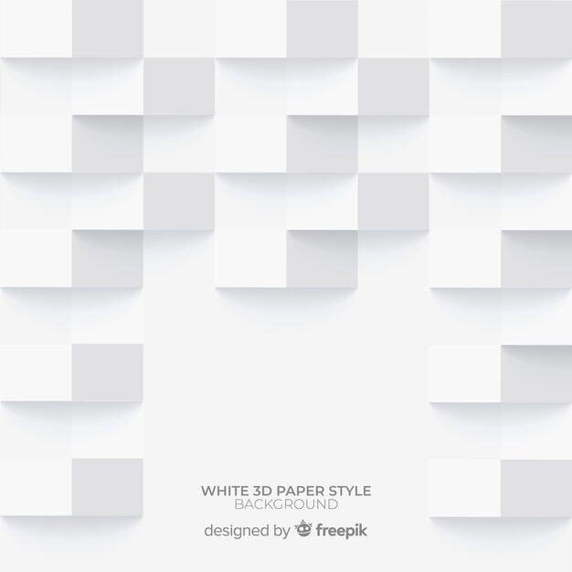 Fondo de papel blanco en 3d