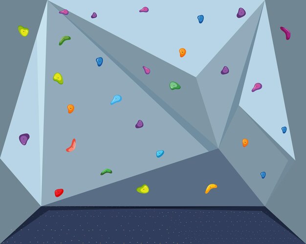 Vector gratuito fondo de pared de escalada interior