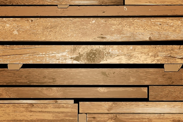 Vector gratuito fondo de pared de madera de madera