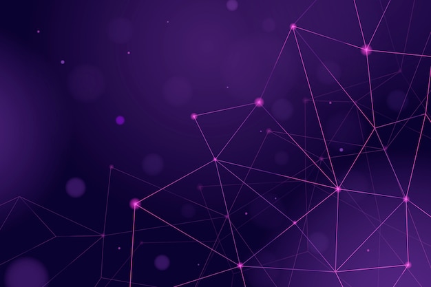Fondo de partículas de tecnología de estilo realista