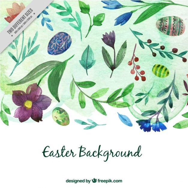 Fondo de Pascua de acuarela