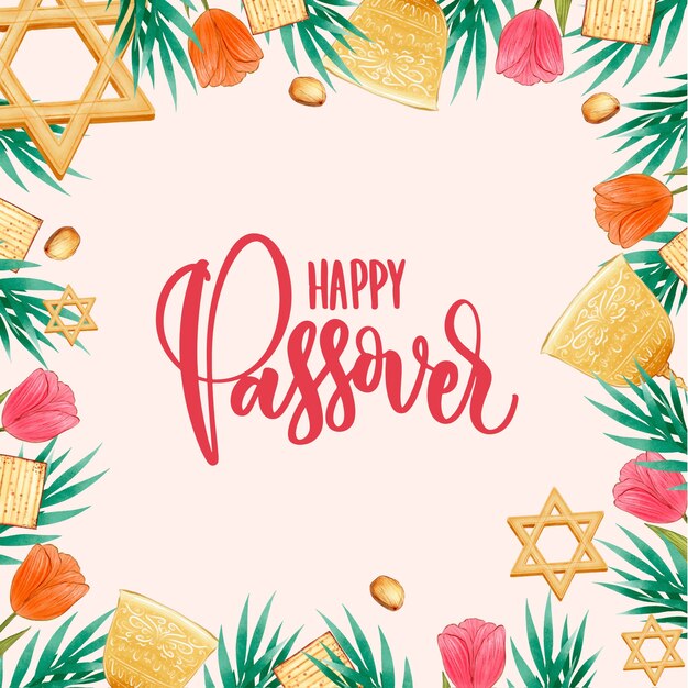 Fondo de Pascua acuarela