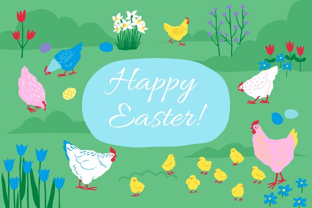 Fondo de pascua realista