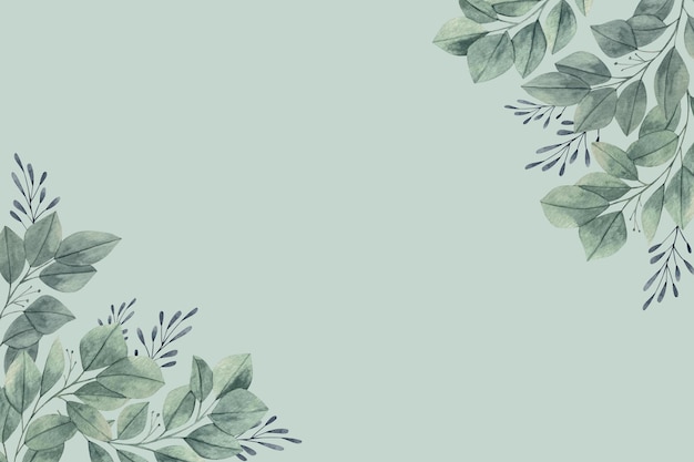 Fondo pastel con elementos naturales