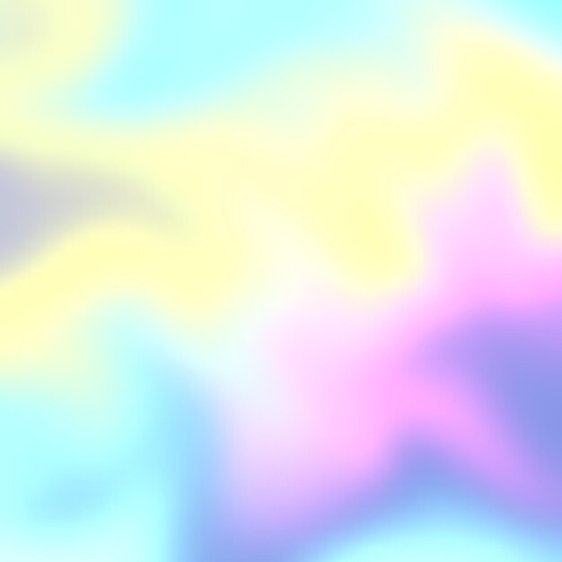 Fondo pastel estilo holográfico con temática de unicornio