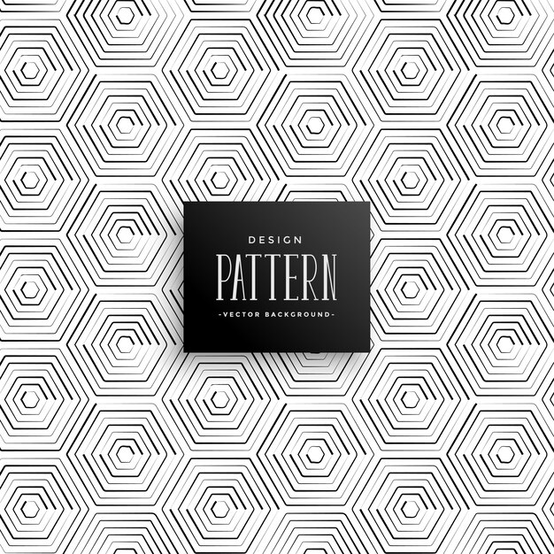 Fondo de patrón abstracto línea hexagonal
