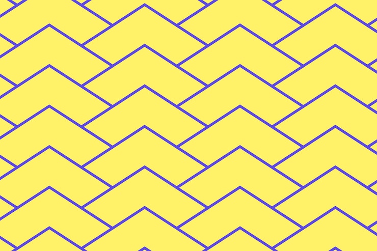 Vector gratuito fondo de patrón abstracto, vector de diseño creativo en zigzag amarillo