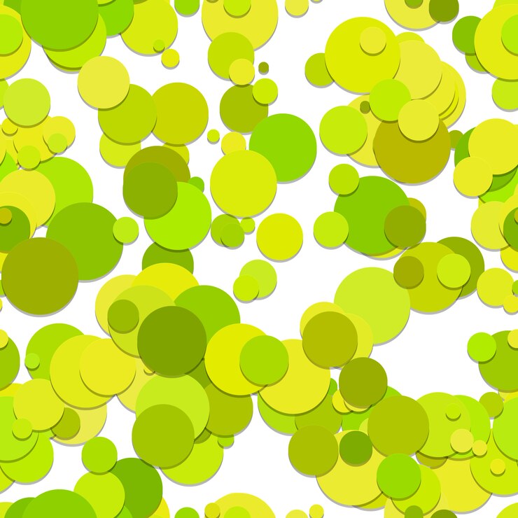 Vector gratuito fondo con patrón de círculos verdes