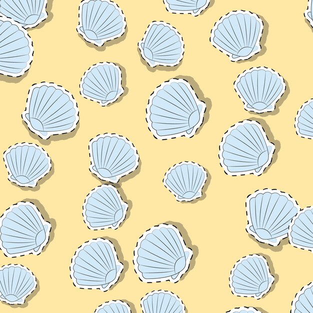 Fondo con patrón de conchas