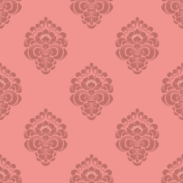 Fondo de patrón sin costuras de damasco