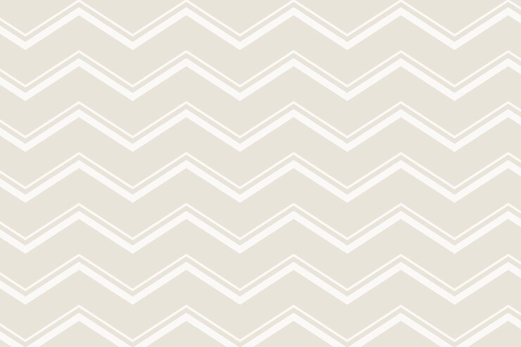 Vector gratuito fondo de patrón de crema, vector de diseño simple en zigzag estético