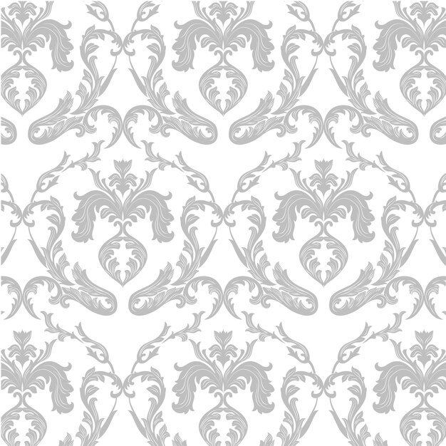 Fondo con patrón decorativo lujoso plateado