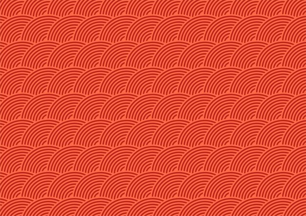 Fondo de patrón con un diseño de temática japonesa