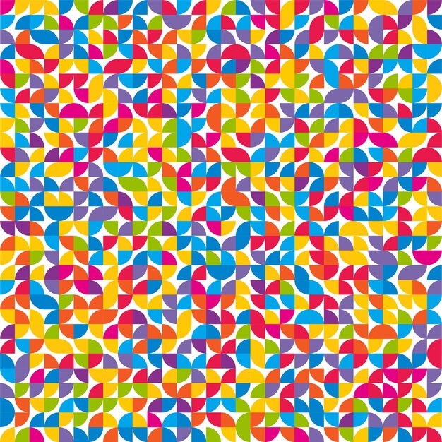 Fondo de patrón de estilo geométrico retro abstracto
