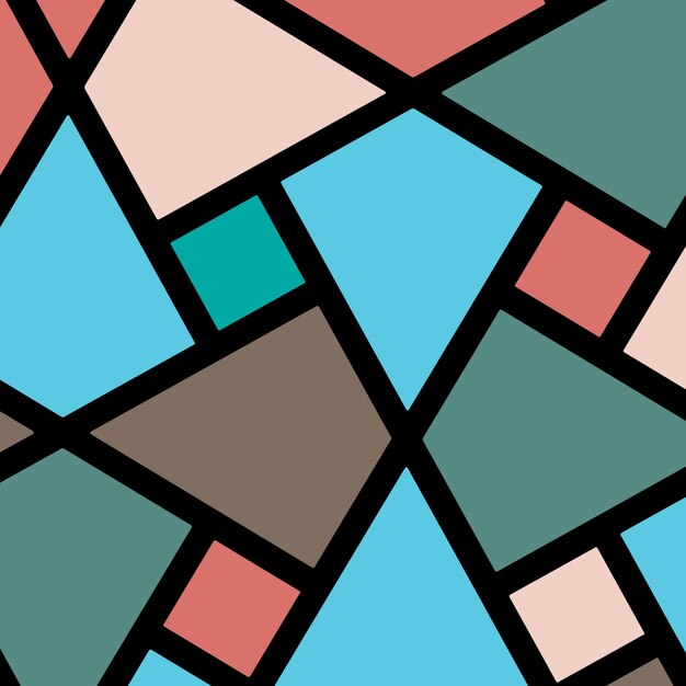 Fondo de patrón de estilo de vidriera abstracta