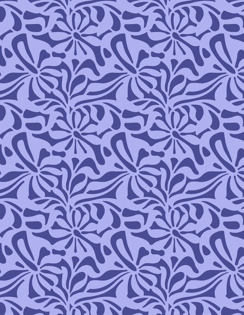 Vector gratuito fondo con patrón floral morado