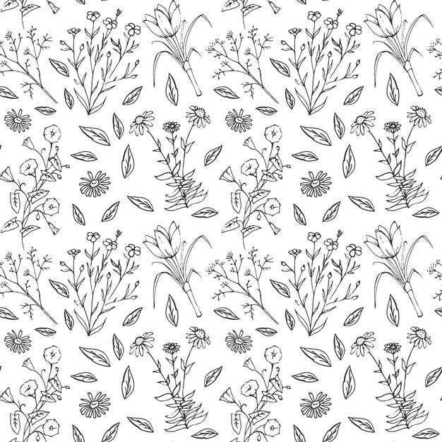 Fondo con patrón floral