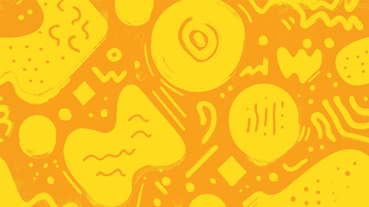 Vector gratuito fondo con patrón de forma naranja