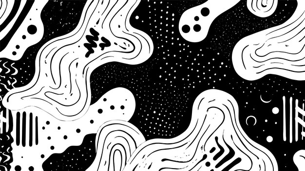 El fondo del patrón de garabateo del pincel