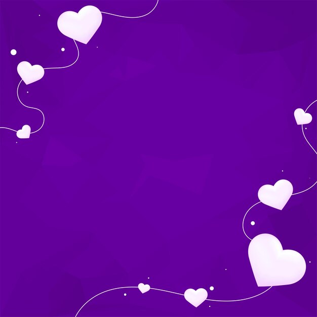 Fondo de patrón geométrico de borde de esquina de corazón de vector