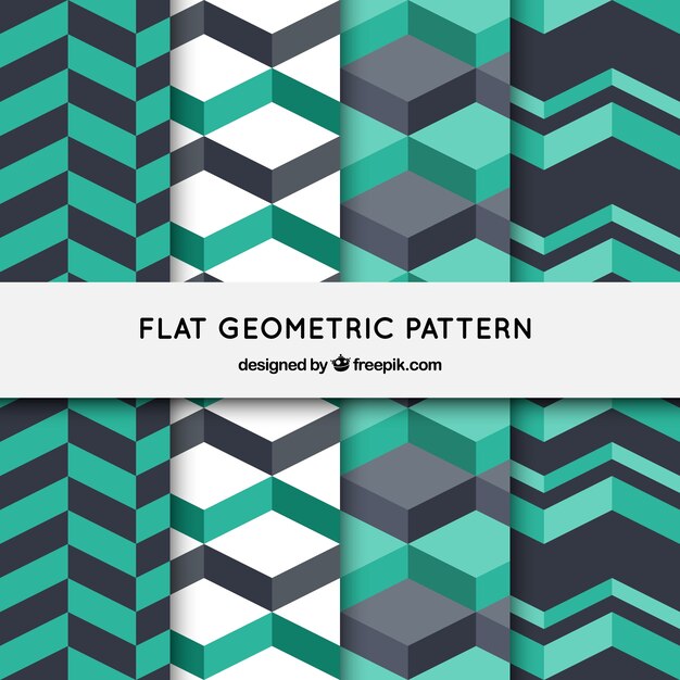 Fondo con patrón geométrico con diseño plano